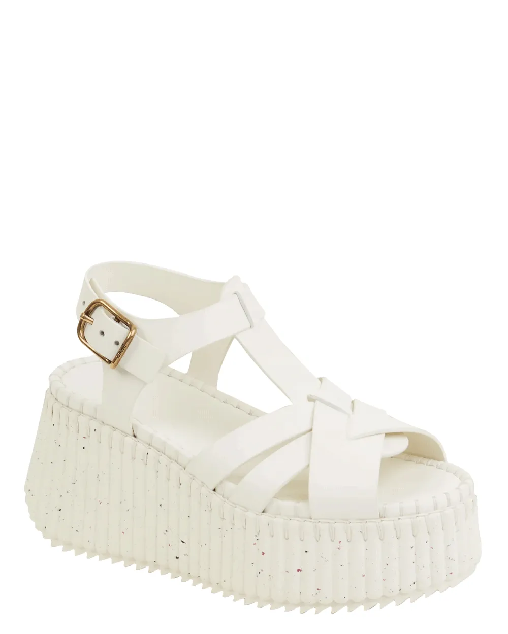 Nama Wedge Sandal in Eggshell