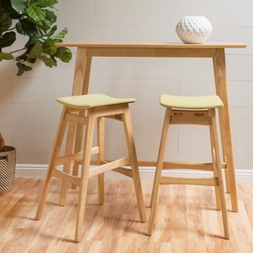 Natural Oak Finish Rectangular 3 Piece Bar Set - NH562992 kitchen accessories, table linens