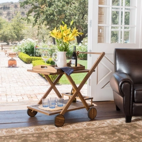 Natural Stained Acacia Wood Indoor Bar Cart - NH274892 outdoor lounge chair, patio sofa