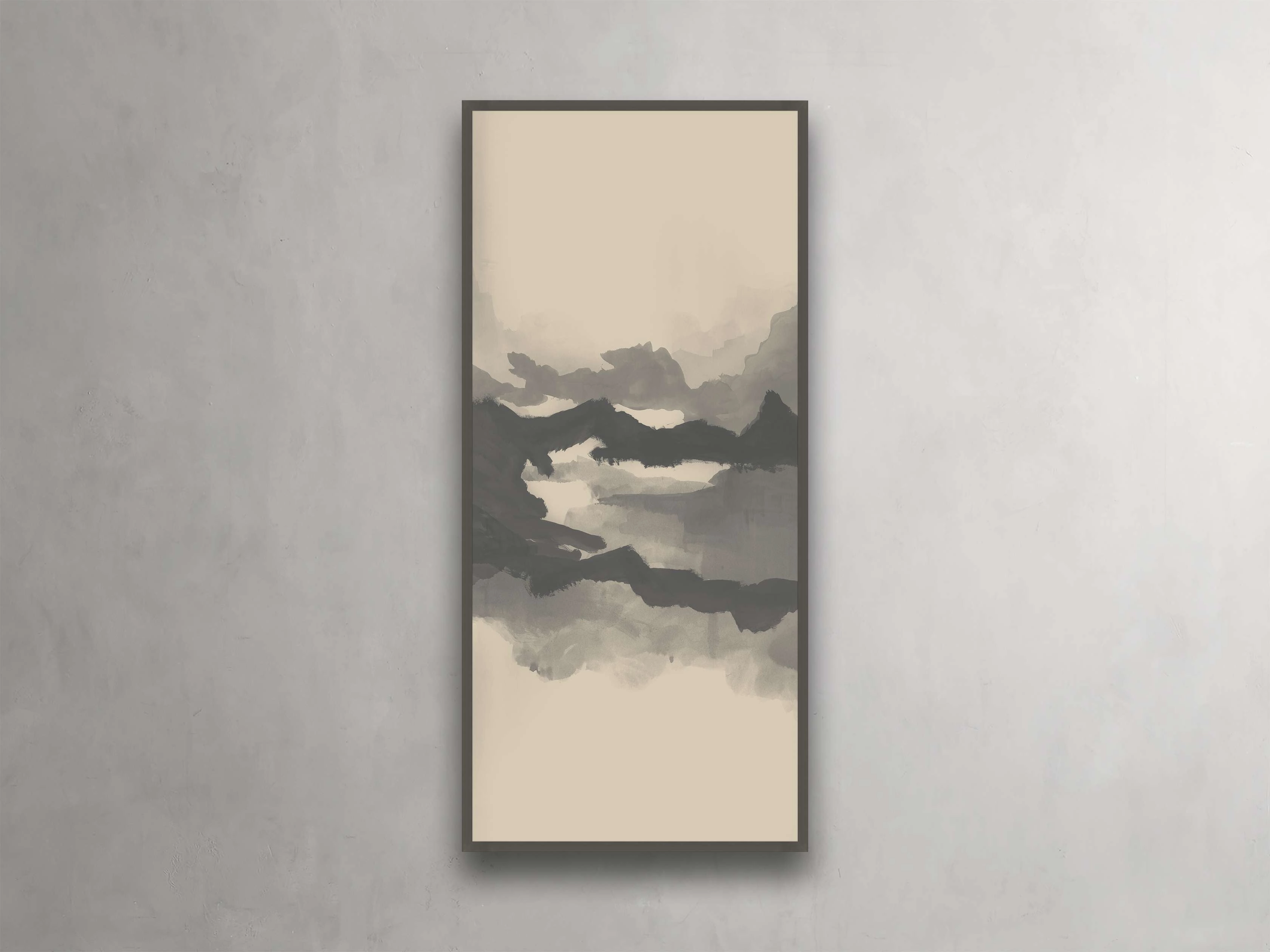 Neutral Horizon IV Framed Print