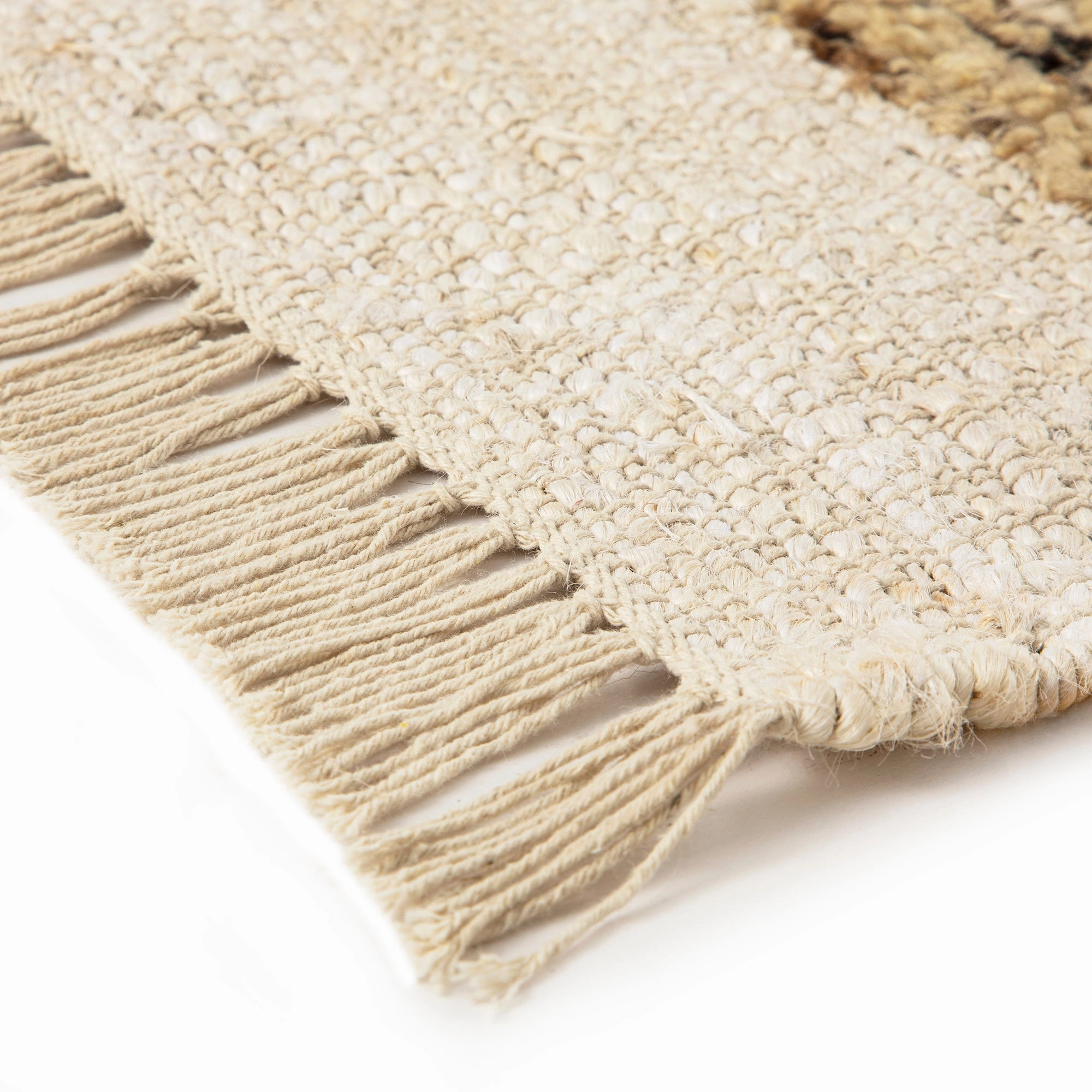 Noa Linear Cream Handwoven Wool Rug