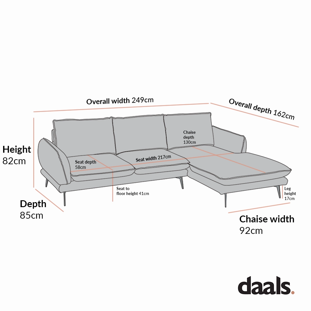 Obriel Forest Green Velvet Sofa, Grande Chaise Sofa Right Hand Facing