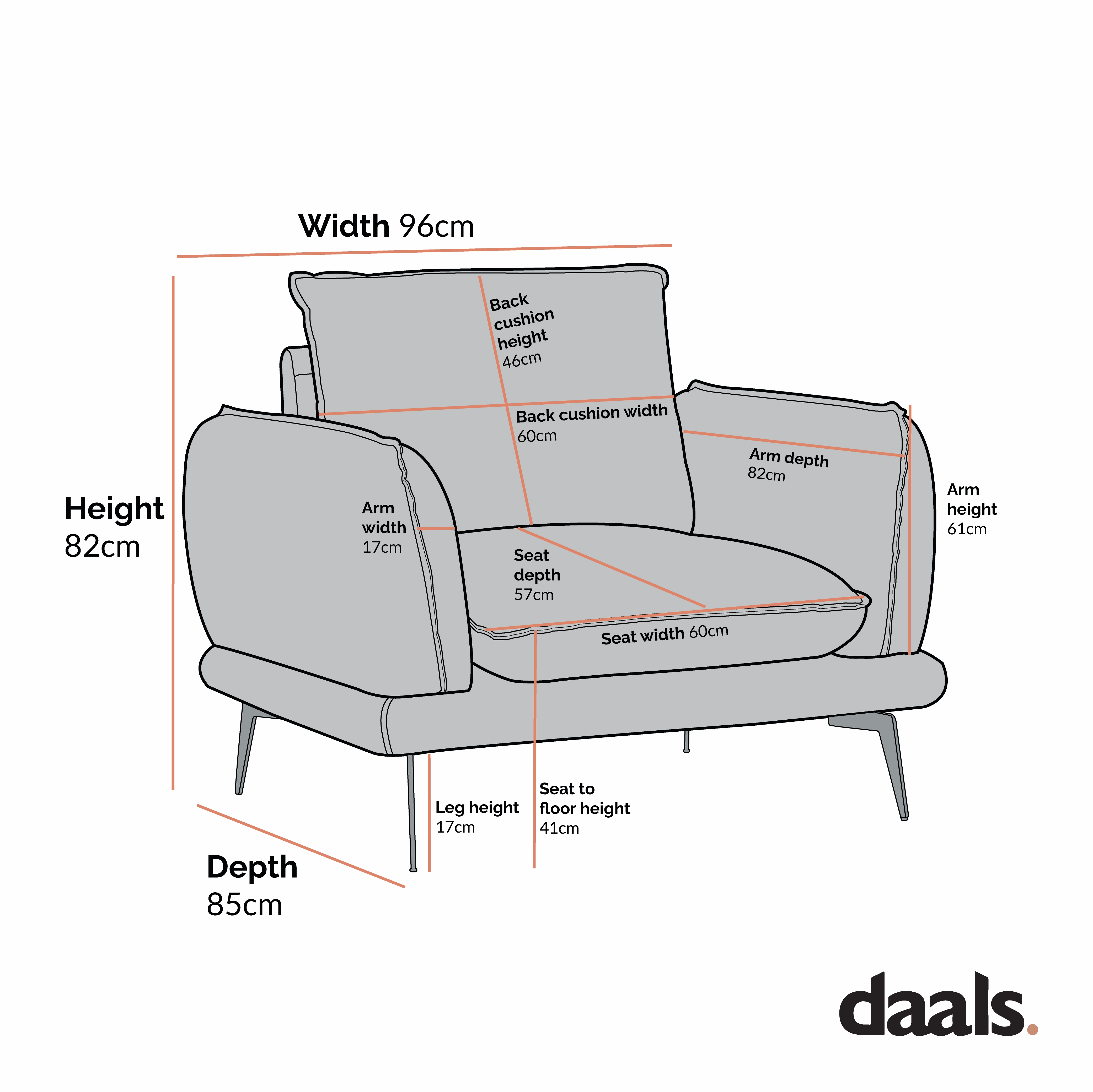 Obriel Grey Marl Fabric Armchair
