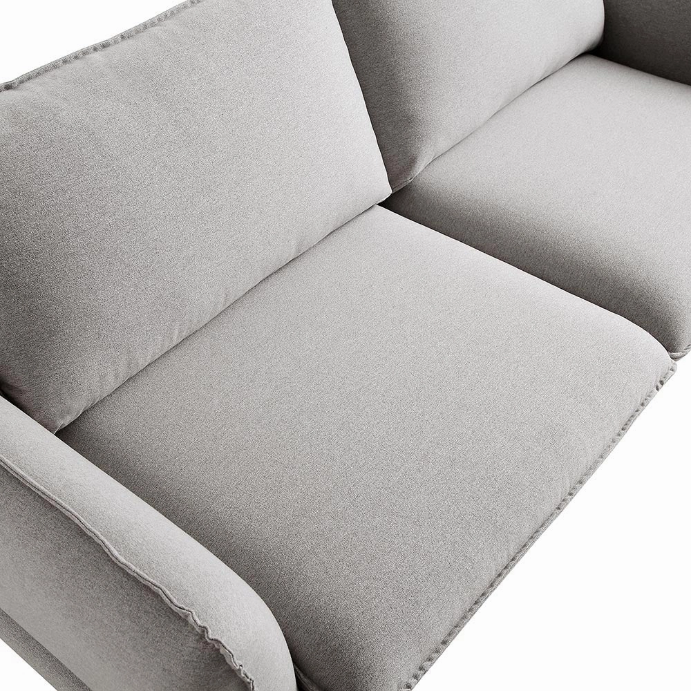 Obriel Grey Marl Fabric Sofa, 3-Seater