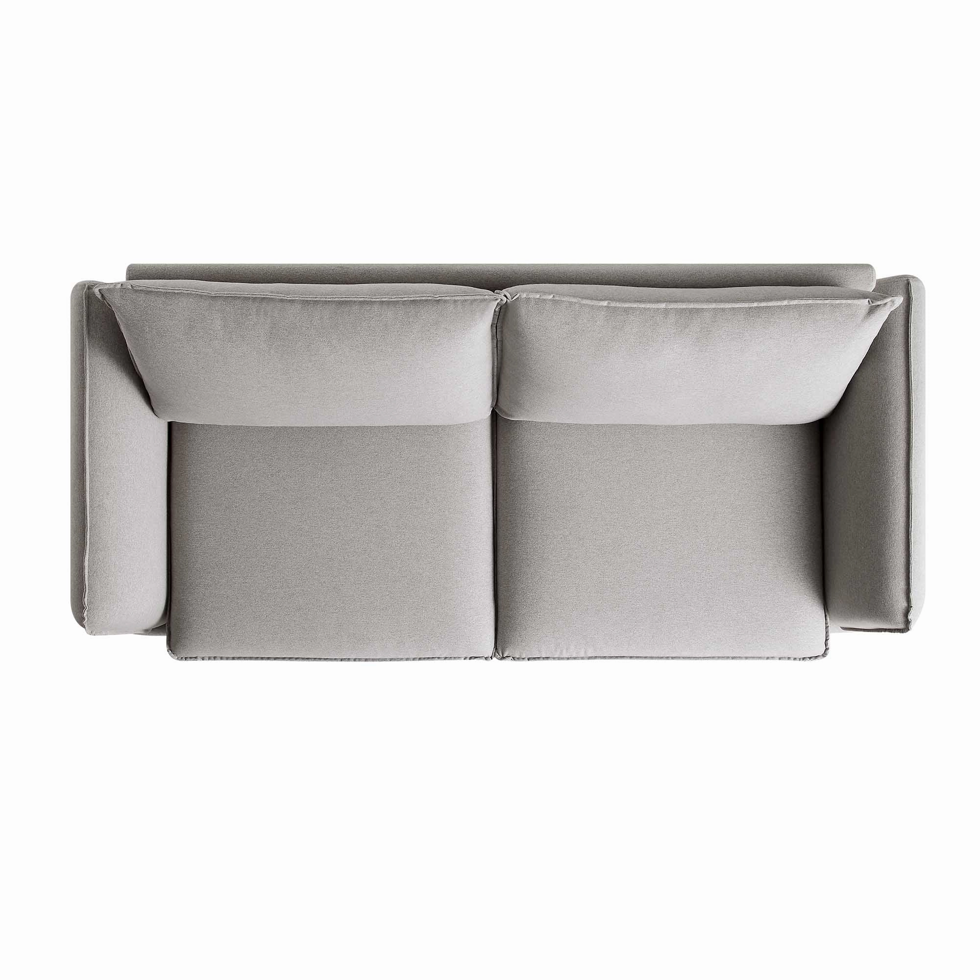 Obriel Grey Marl Fabric Sofa, 3-Seater