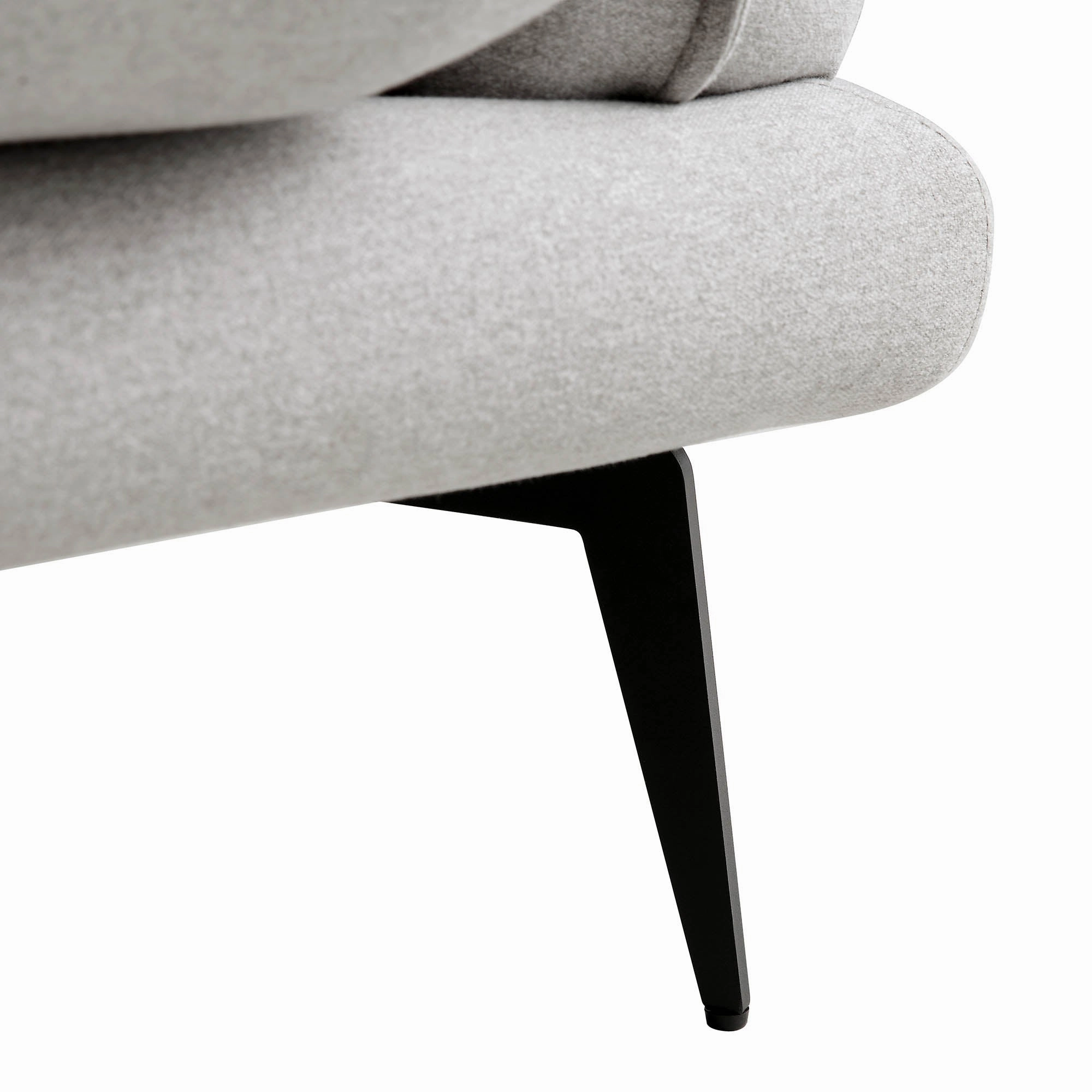 Obriel Grey Marl Fabric Sofa, 3-Seater