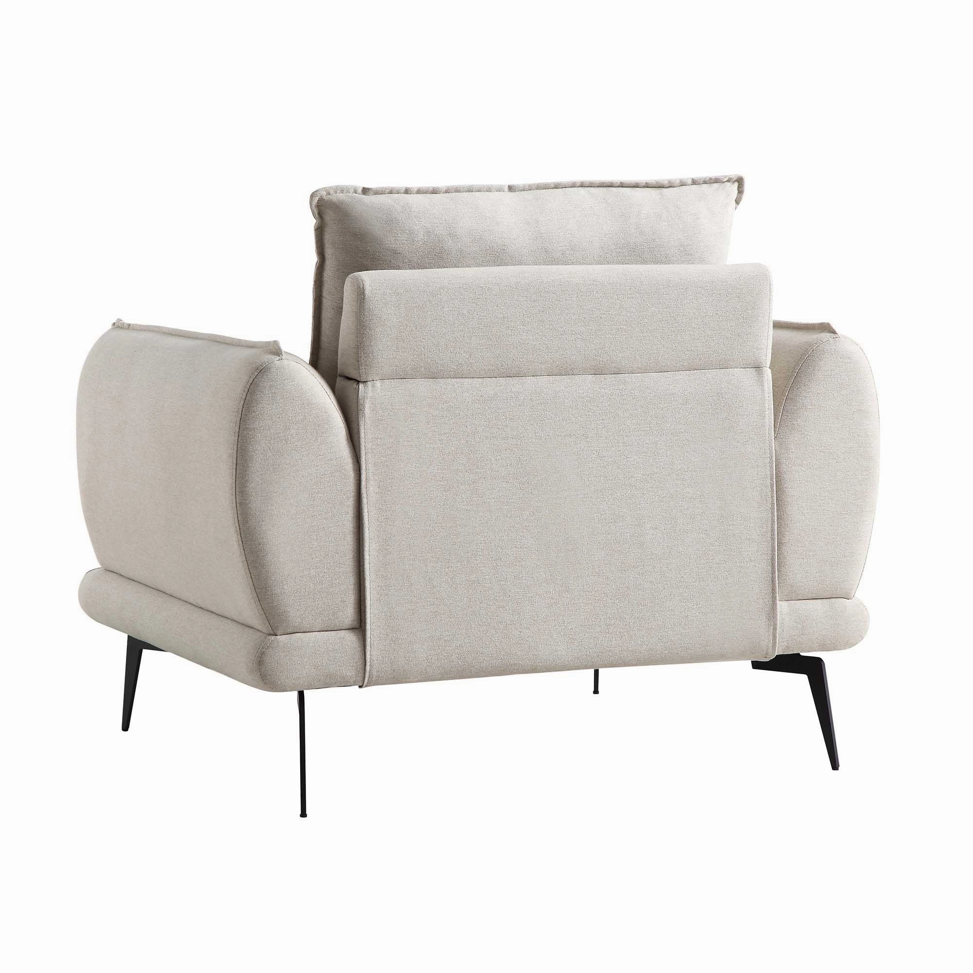 Obriel Oatmeal Fabric Armchair