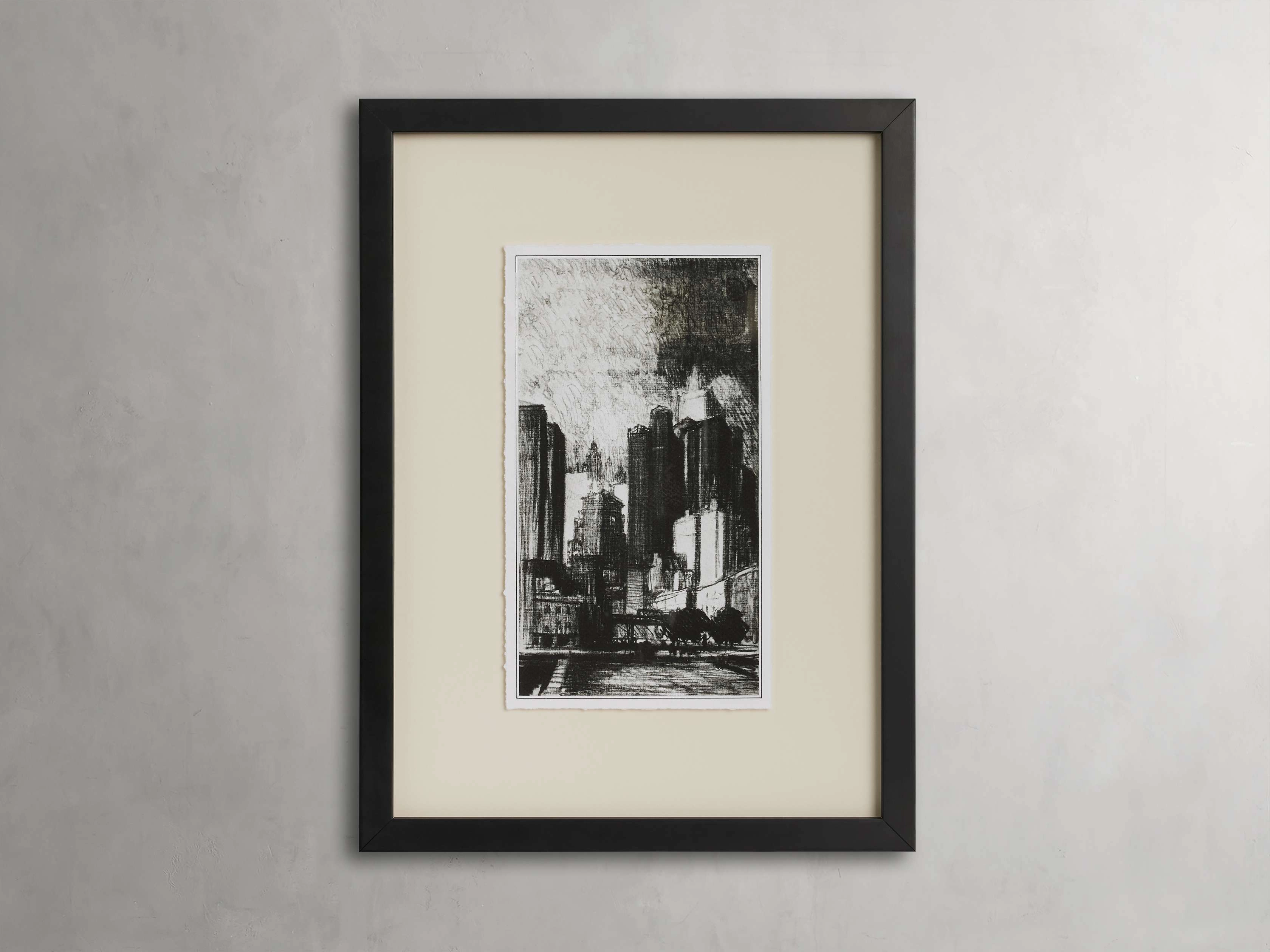 On the Street Framed Print
