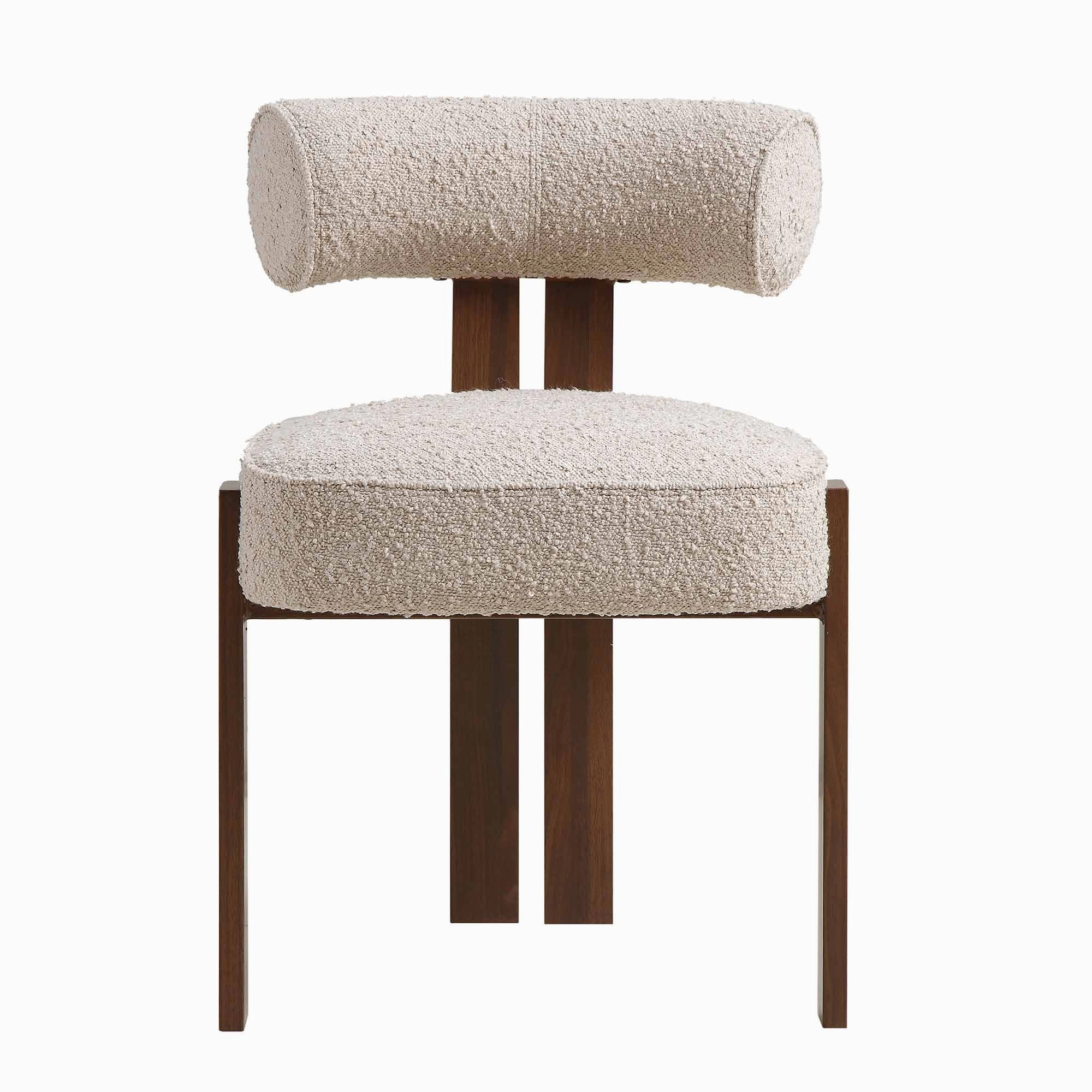 Ophelia Taupe Boucle Dining Chair
