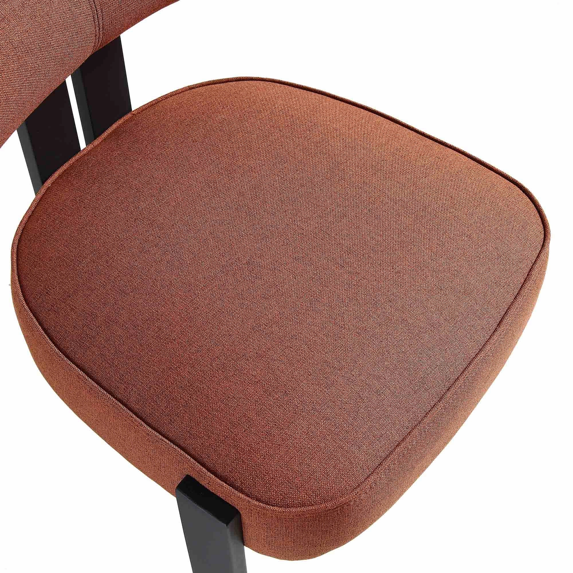 Ophelia Terracotta Fabric Dining Chair