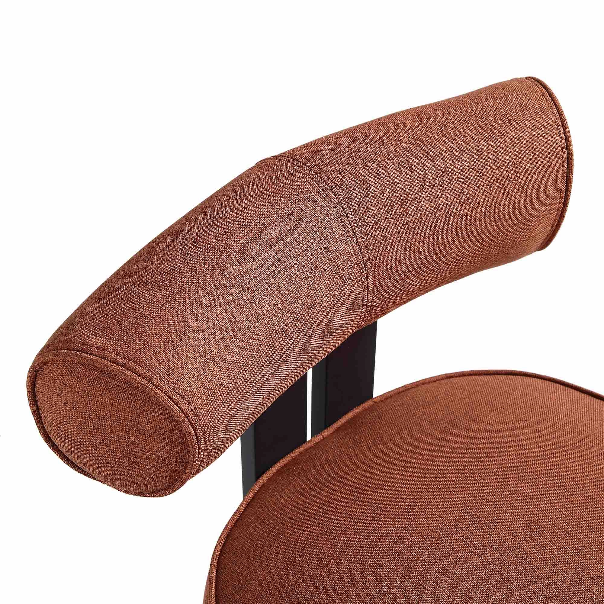 Ophelia Terracotta Fabric Dining Chair