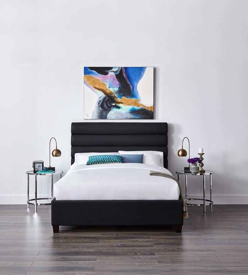 Orchid 3-Piece Full Bed - Black