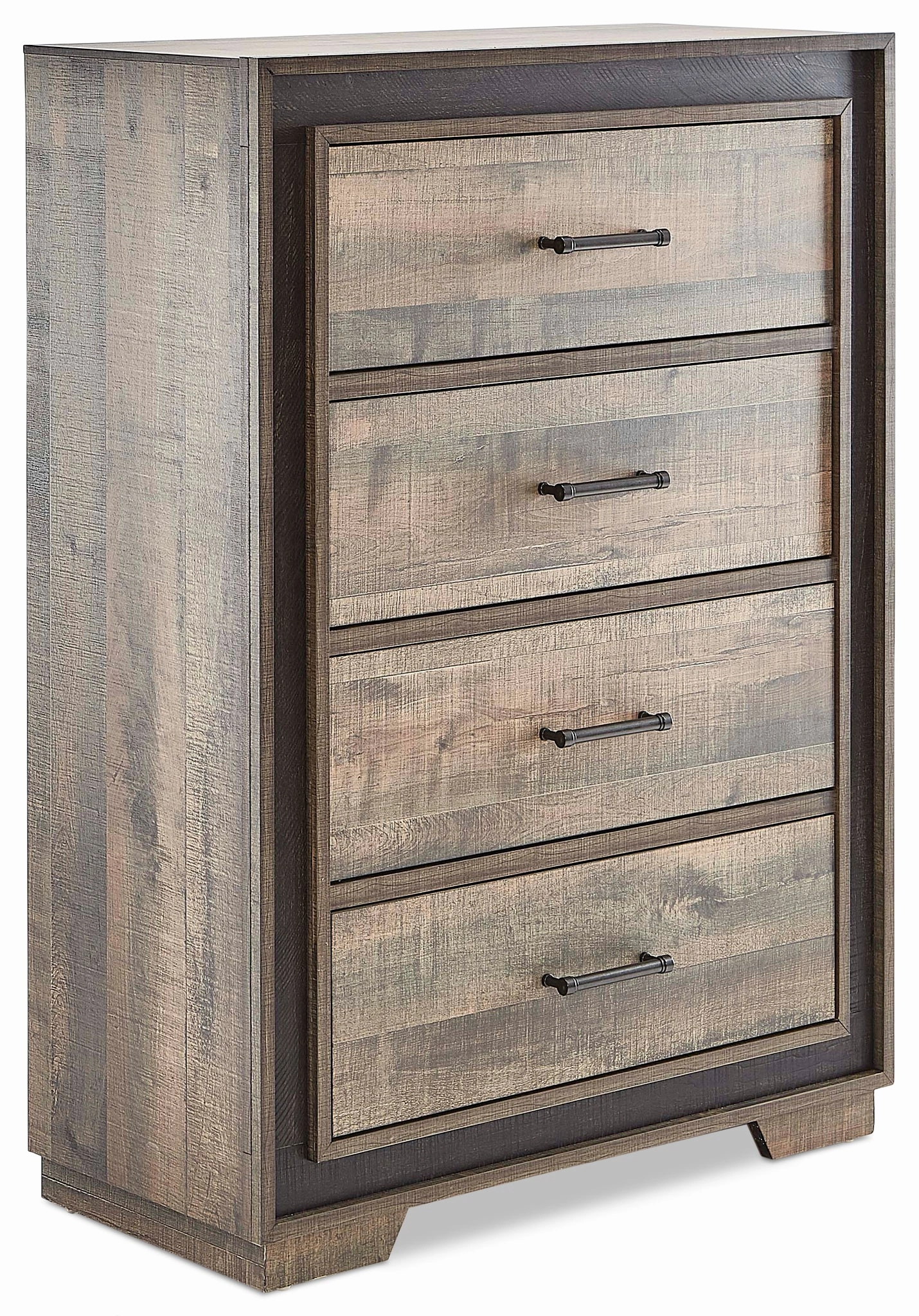 Orlando 4-Drawer Chest - Weathered Brown
