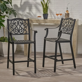 Outdoor 28" Aluminum Barstools - NH738803 outdoor lounge chair, patio sofa