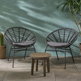 Outdoor 2 Seater Acacia Wood Chat Set - NH380013 outdoor furniture, garden bench