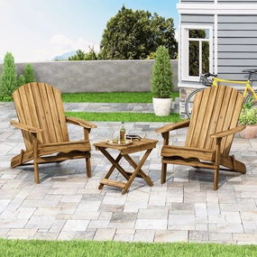 Outdoor 2 Seater Acacia Wood Chat Set - NH500313 outdoor furniture, garden bench