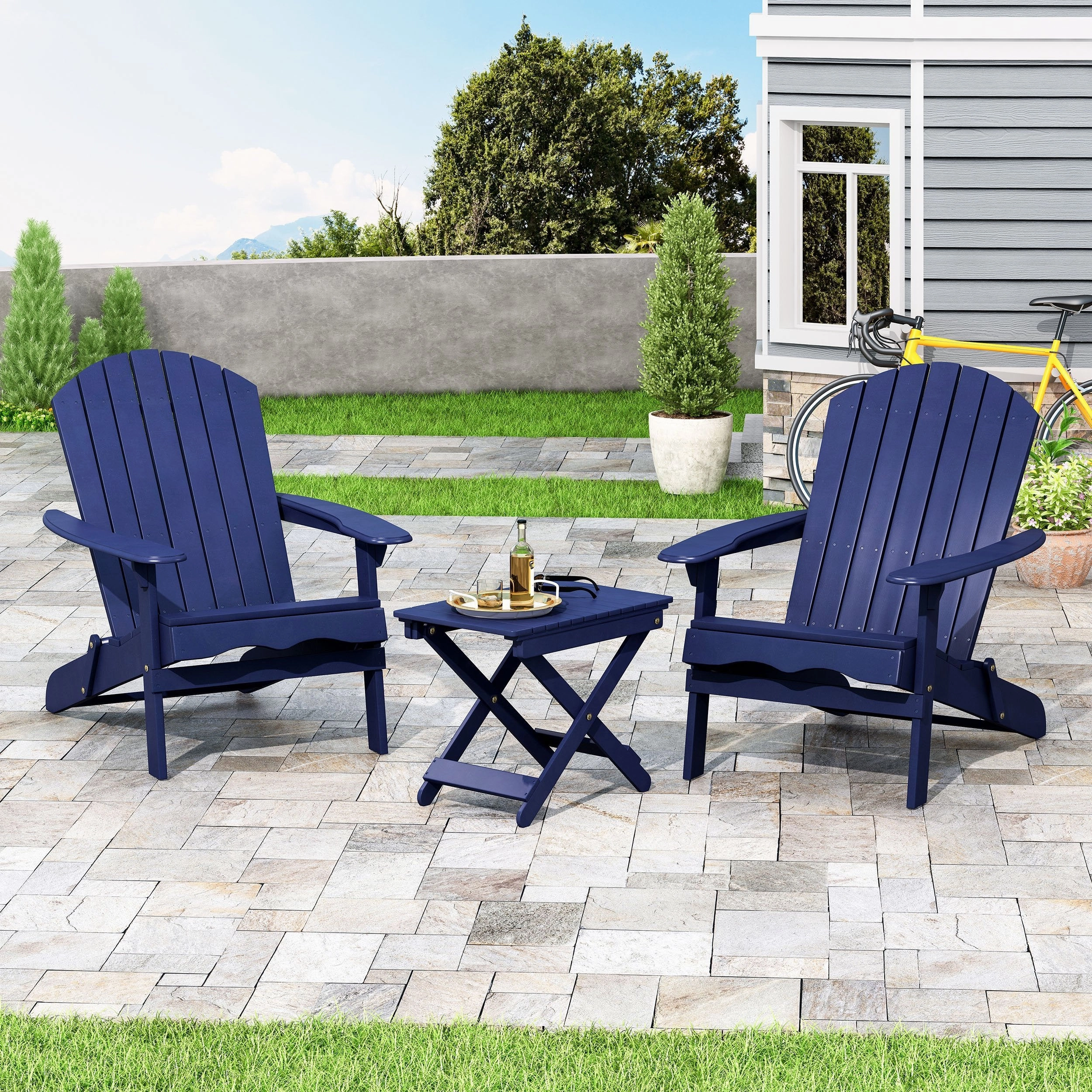 Outdoor 2 Seater Acacia Wood Chat Set - NH500313
