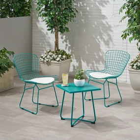 Outdoor 2 Seater Chat Set with Cushions - NH555903 outdoor furniture, garden bench