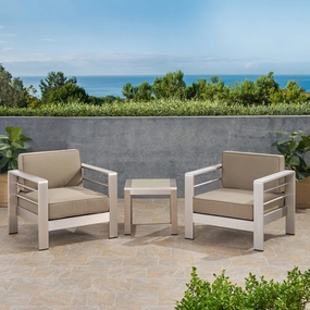Outdoor 2 Seater  Club Chair and Table Set - NH375903 outdoor furniture, garden bench