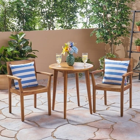 Outdoor 3 Piece Acacia Wood Bistro Set - NH572503 outdoor lounge chair, patio sofa