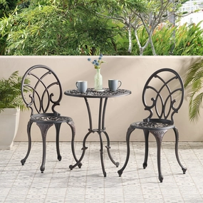 Outdoor 3-Piece Aluminum Bistro Set - NH261232 outdoor lounge chair, patio sofa