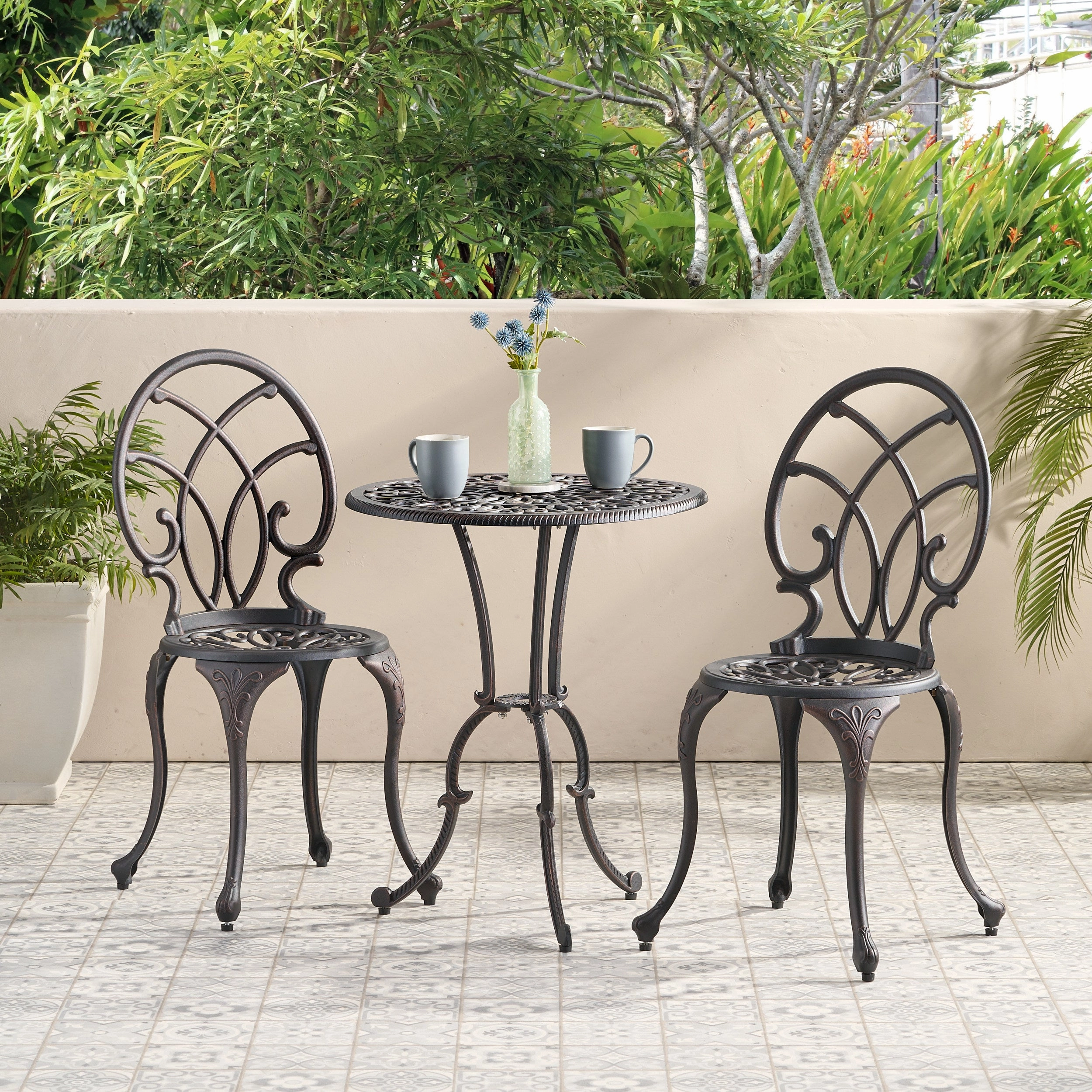 Outdoor 3-Piece Aluminum Bistro Set - NH261232 outdoor lounge chair, patio sofa