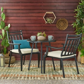 Outdoor 3 Piece Bistro Set with Cushions - NH505113 outdoor lounge chair, patio sofa