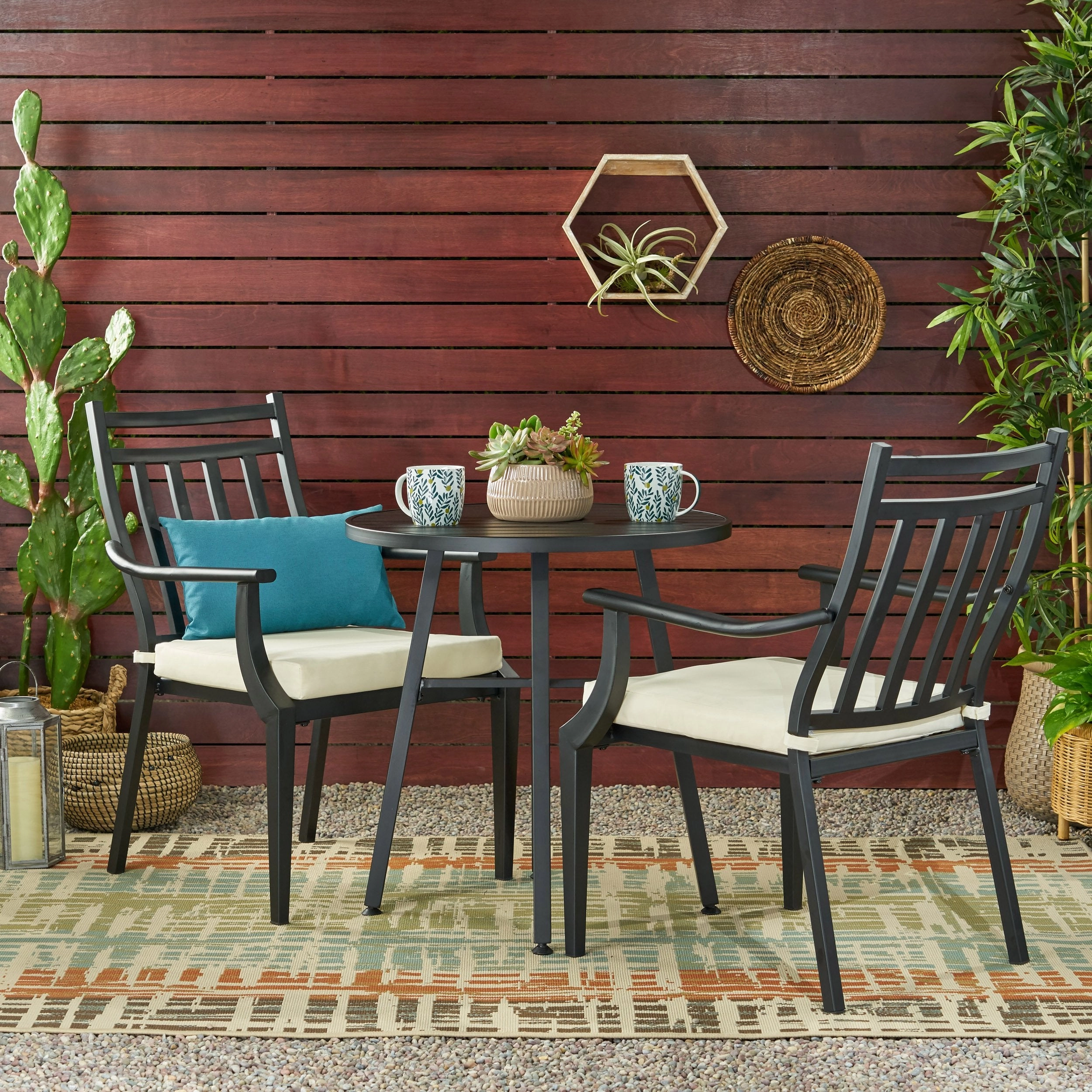 Outdoor 3 Piece Bistro Set with Cushions - NH505113 outdoor lounge chair, patio sofa