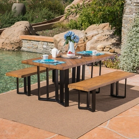 Outdoor 3 Piece Light Weight Concrete Picnic Set - NH501403 outdoor lounge chair, patio sofa