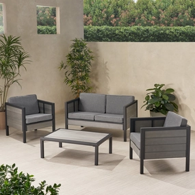 Outdoor 4 Seater Chat Set with Cushions - NH961113 outdoor furniture, garden bench