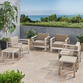 Outdoor 4 Seater  Club Chair and Table Set - NH975903 outdoor furniture, garden bench