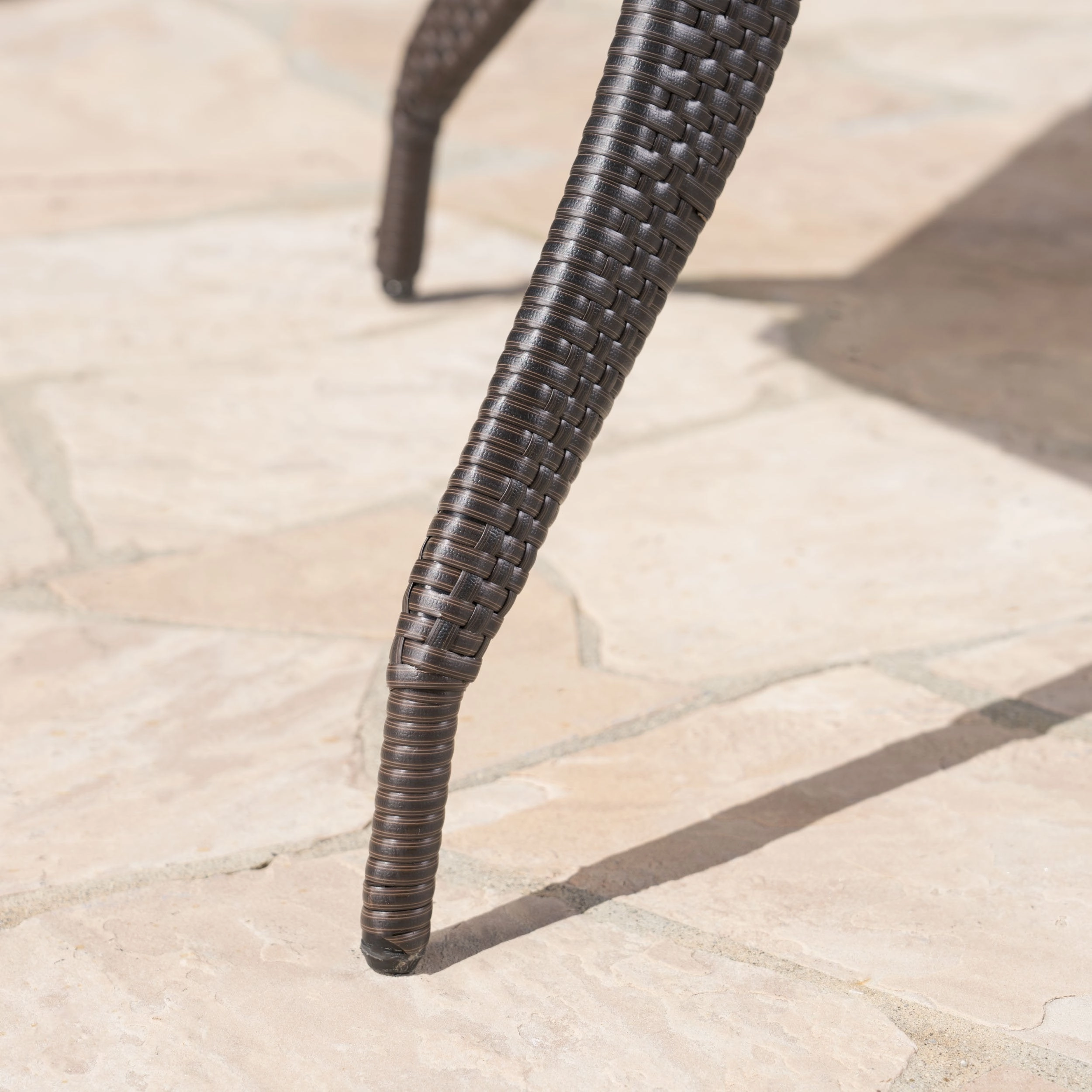 Outdoor 53 Inch Wicker Hexagon Dining Table - NH831403