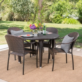 Outdoor 5 Piece Wicker Dining Set - NH141103 outdoor lounge chair, patio sofa