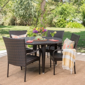 Outdoor 5 Piece Wicker Dining Set - NH441103 outdoor lounge chair, patio sofa