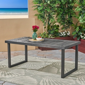 Outdoor 69-inch Acacia Wood Dining Table - NH330603 outdoor lounge chair, patio sofa