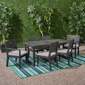 Outdoor 6-Seater Acacia Wood Dining Set - NH905603 outdoor lounge chair, patio sofa