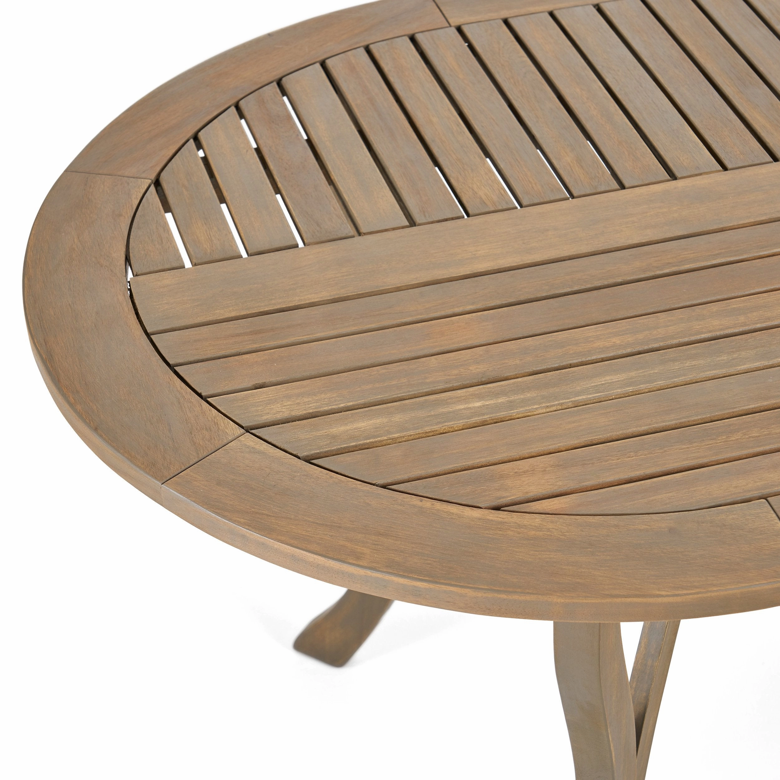 Outdoor 6 Seater Acacia Wood Oval Dining Set with Cushions - NH559903
