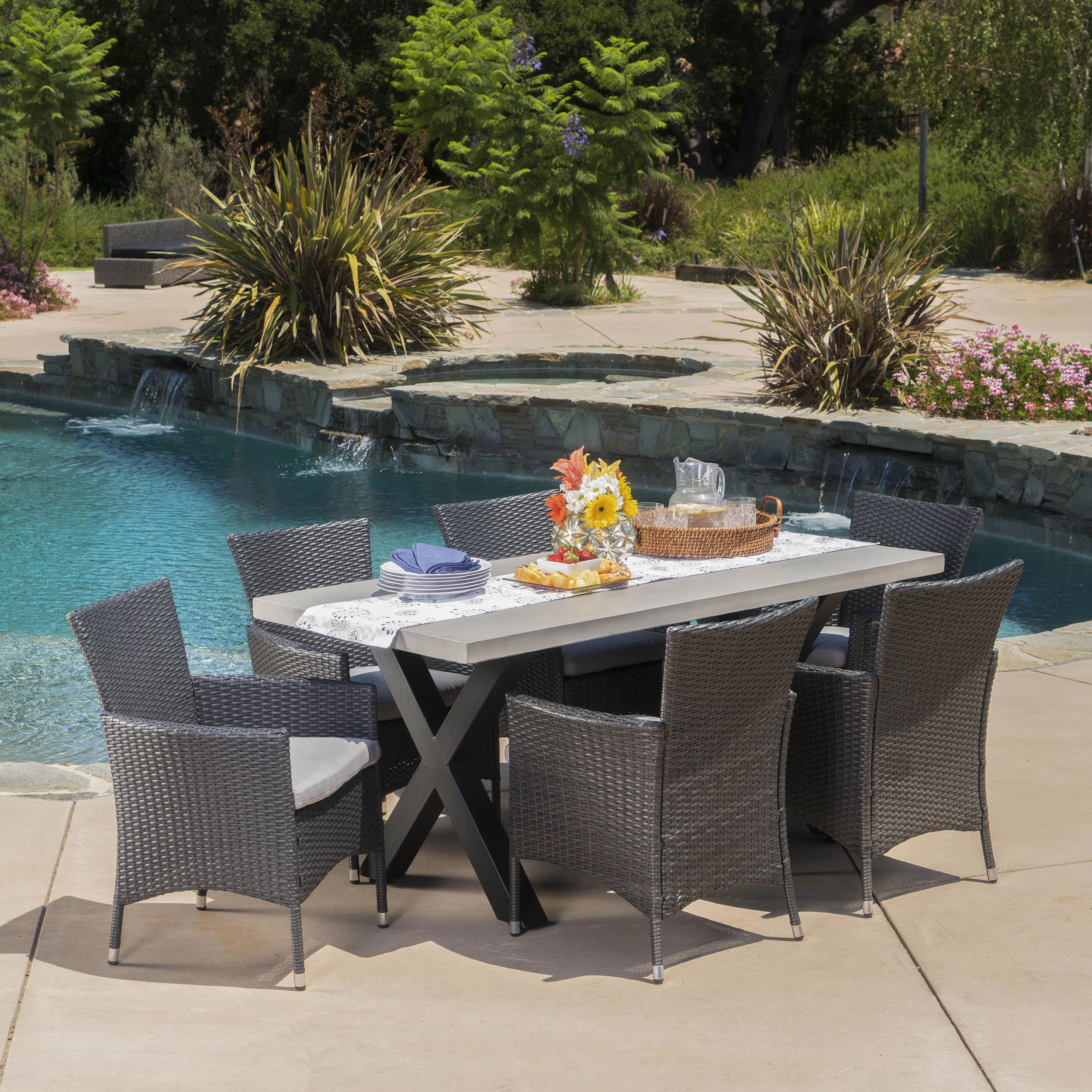 Outdoor 6 Seater Dining Set - NH130103 outdoor lounge chair, patio sofa