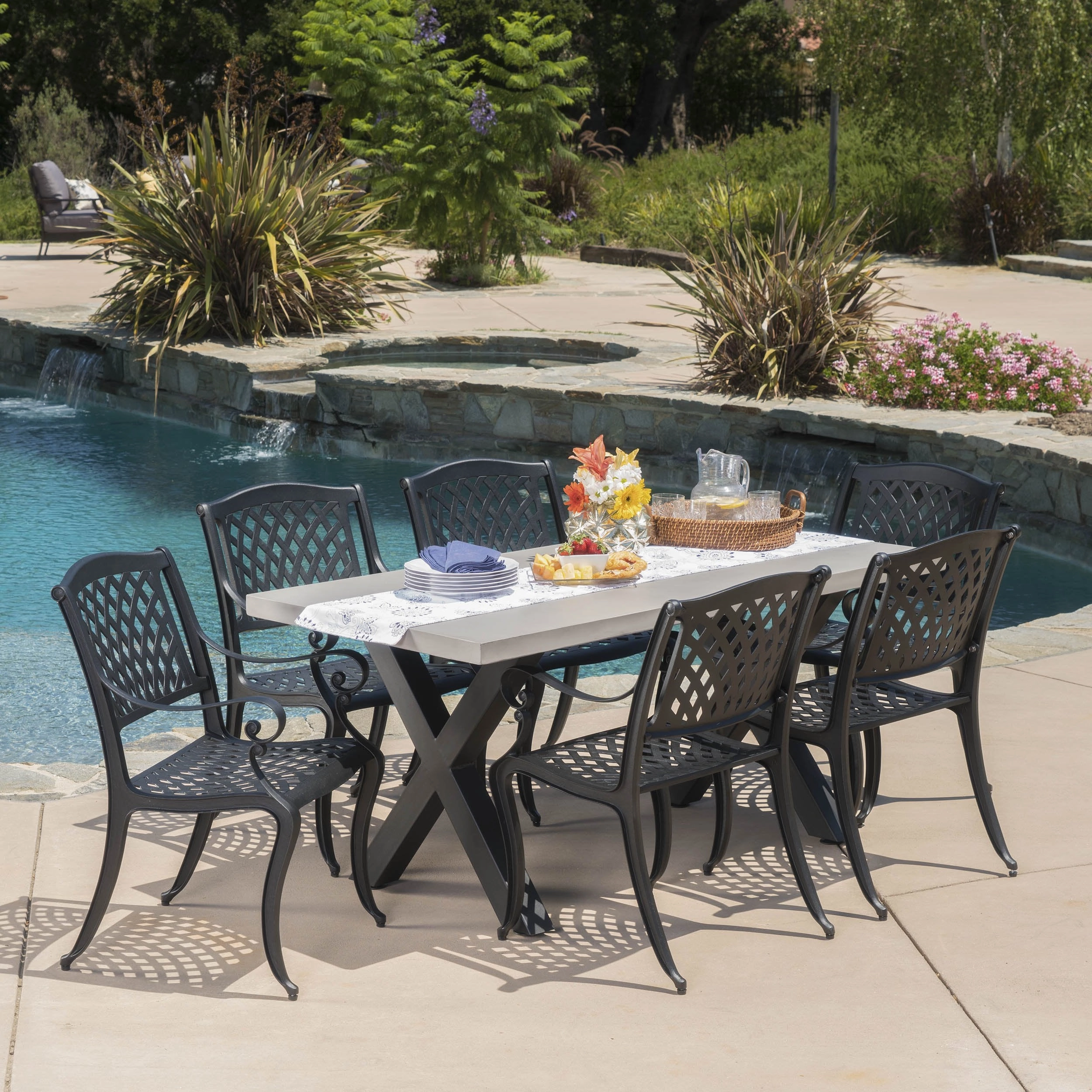 Outdoor 6 Seater Dining Set - NH230103 outdoor lounge chair, patio sofa
