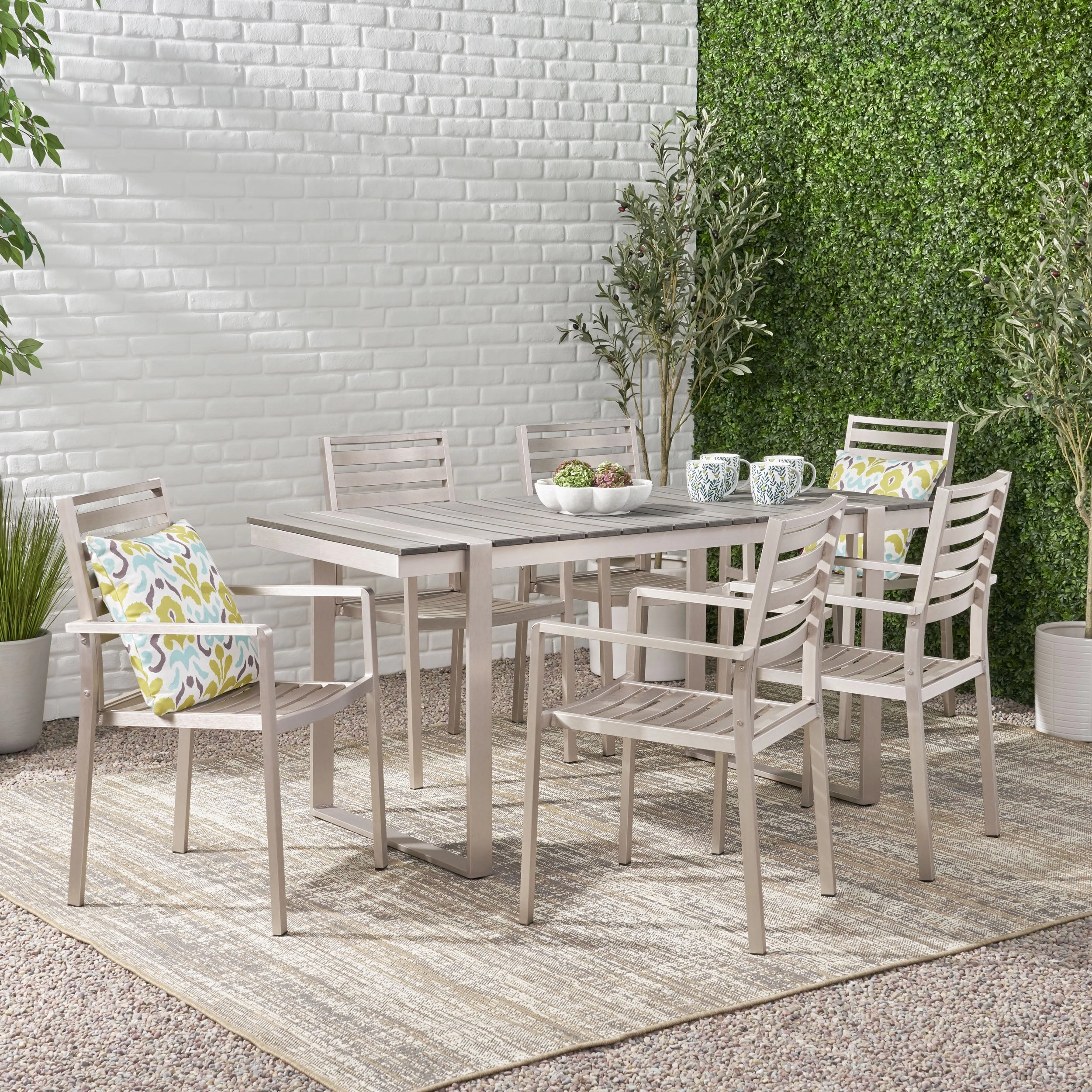 Outdoor 7 Piece Aluminum Dining Set - NH227313