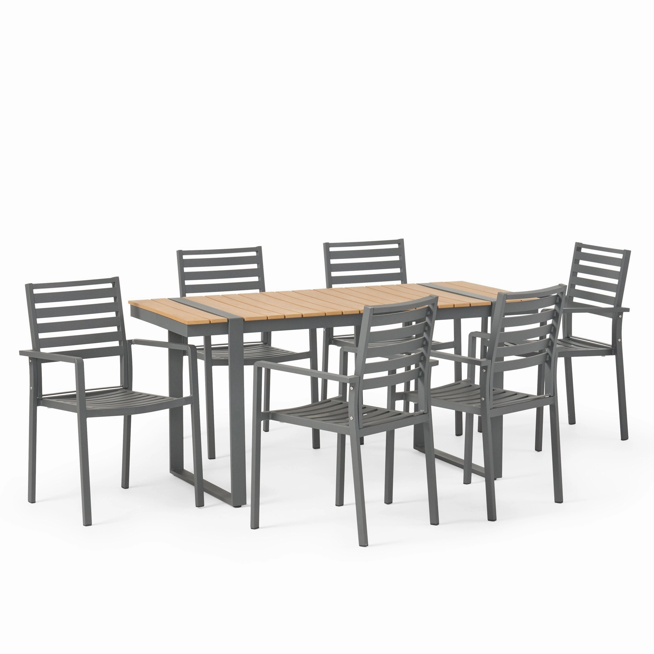 Outdoor 7 Piece Aluminum Dining Set - NH227313