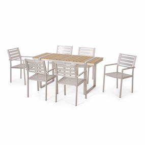 Outdoor 7 Piece Aluminum Dining Set - NH227313 outdoor lounge chair, patio sofa
