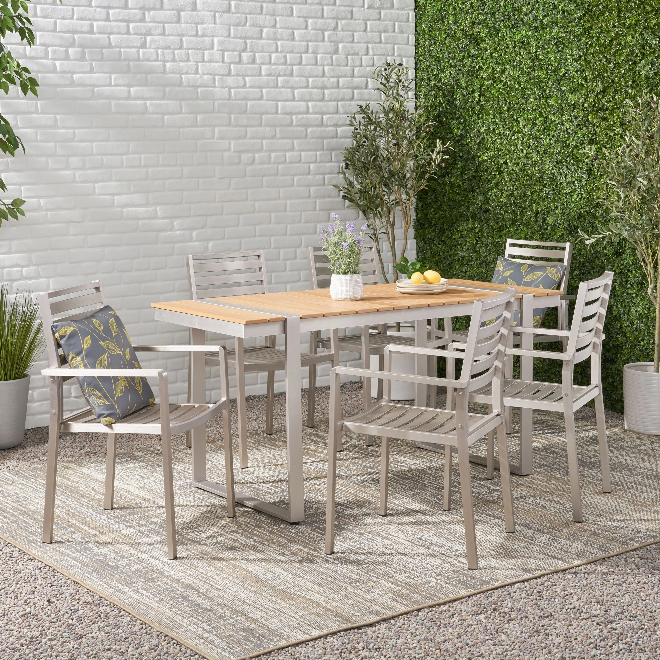 Outdoor 7 Piece Aluminum Dining Set - NH227313