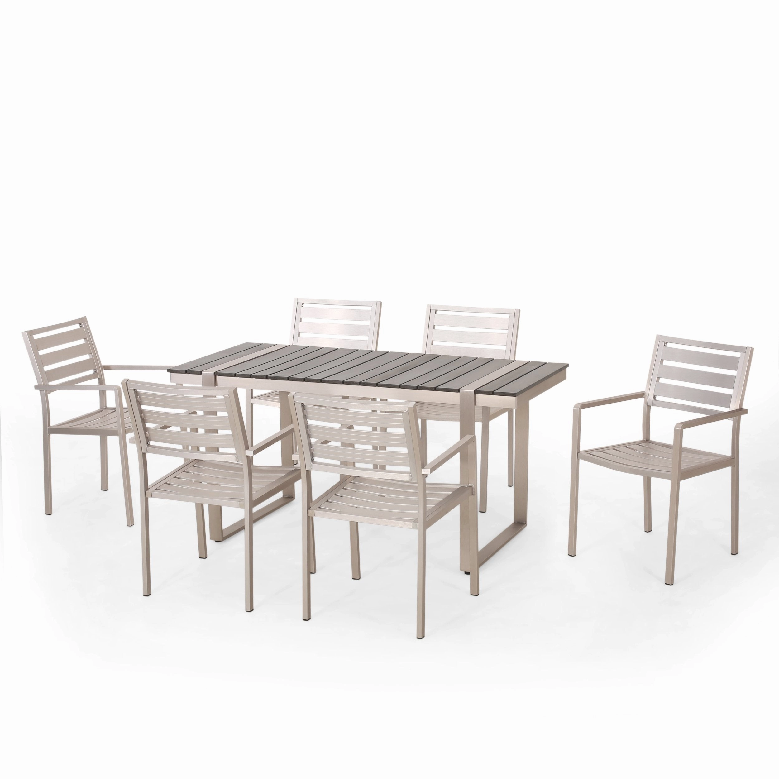 Outdoor 7 Piece Aluminum Dining Set - NH227313