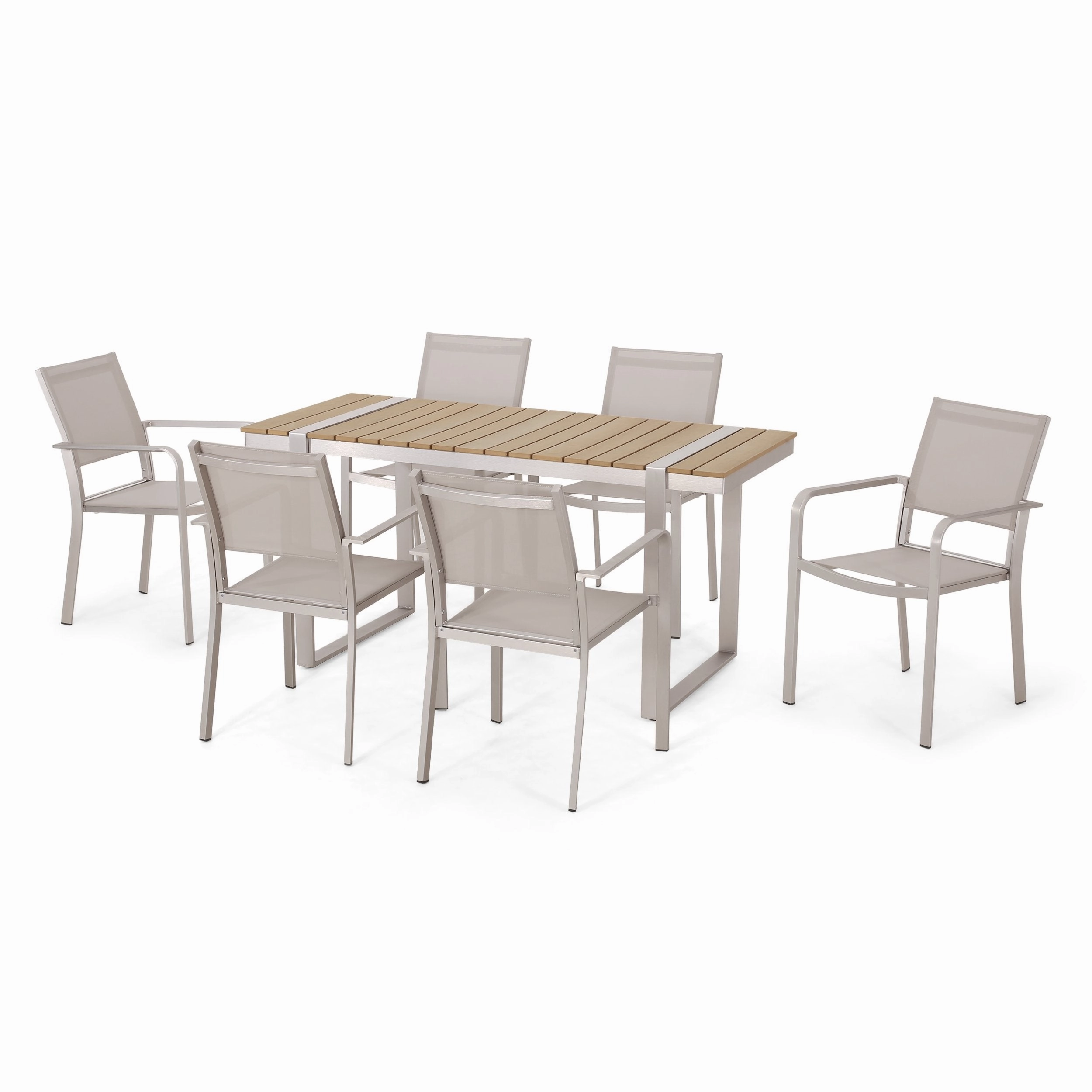 Outdoor 7 Piece Aluminum Dining Set - NH527313 outdoor lounge chair, patio sofa