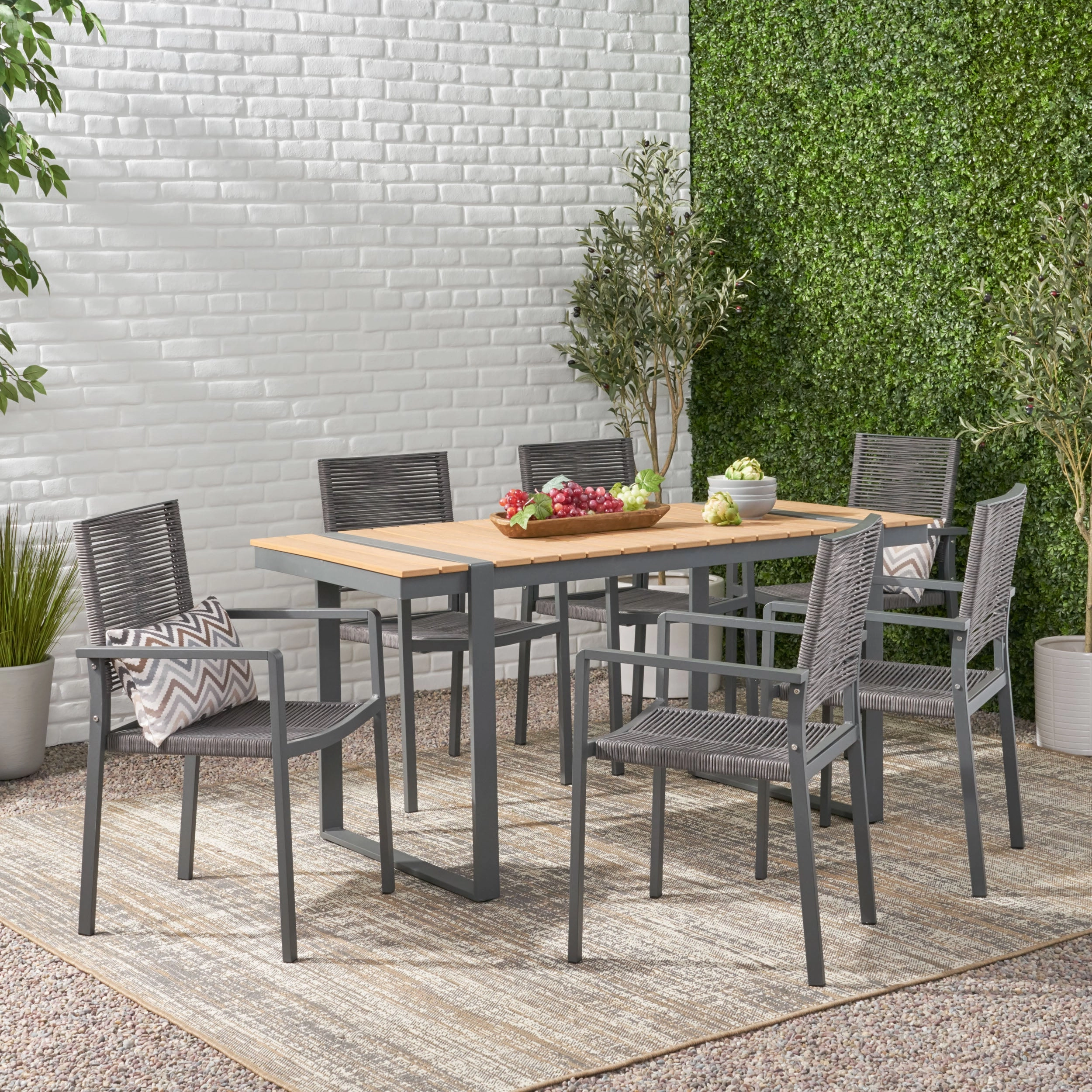 Outdoor 7 Piece Aluminum Dining Set - NH827313