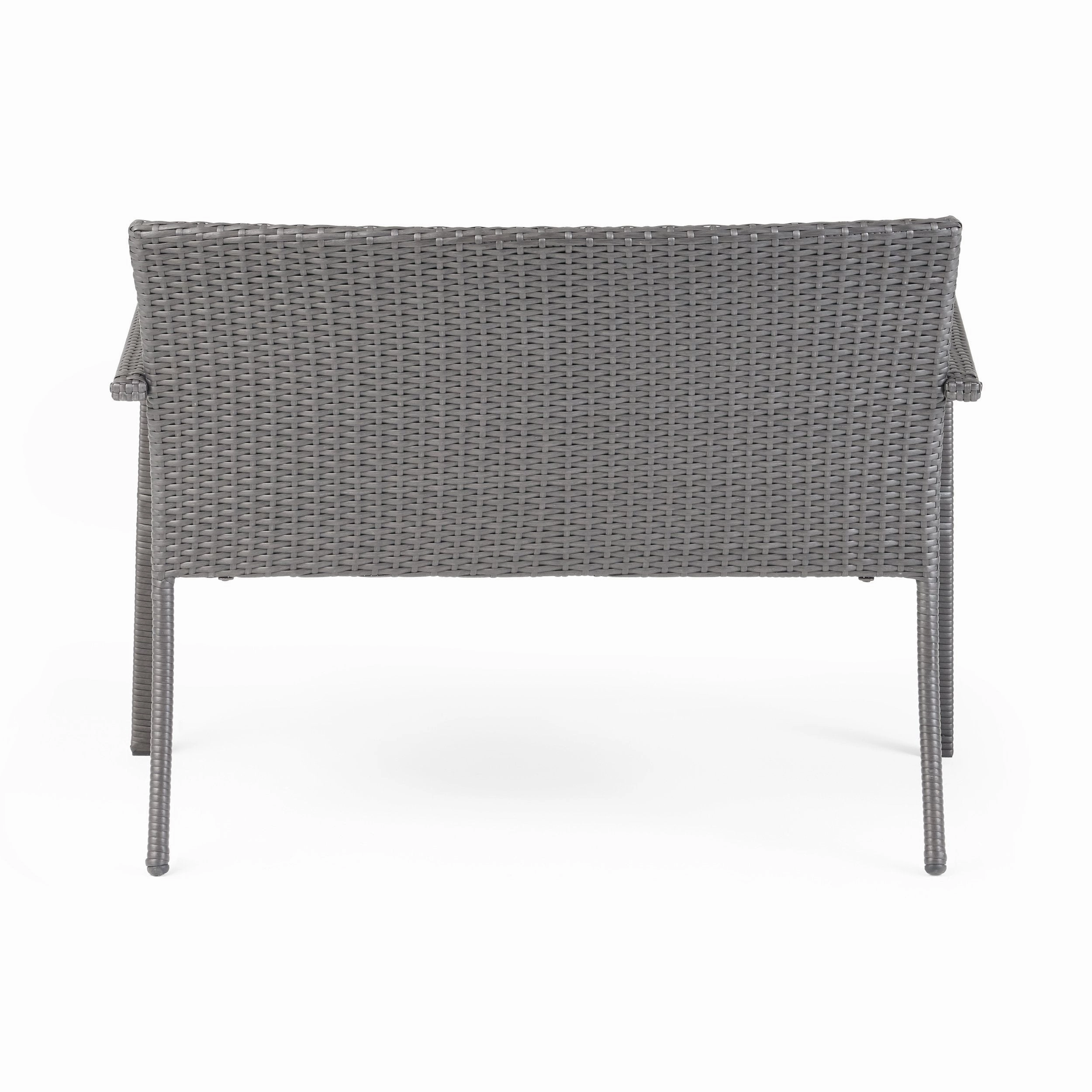 Outdoor 8 Seater Wicker Chat Set with Cushions - NH209903
