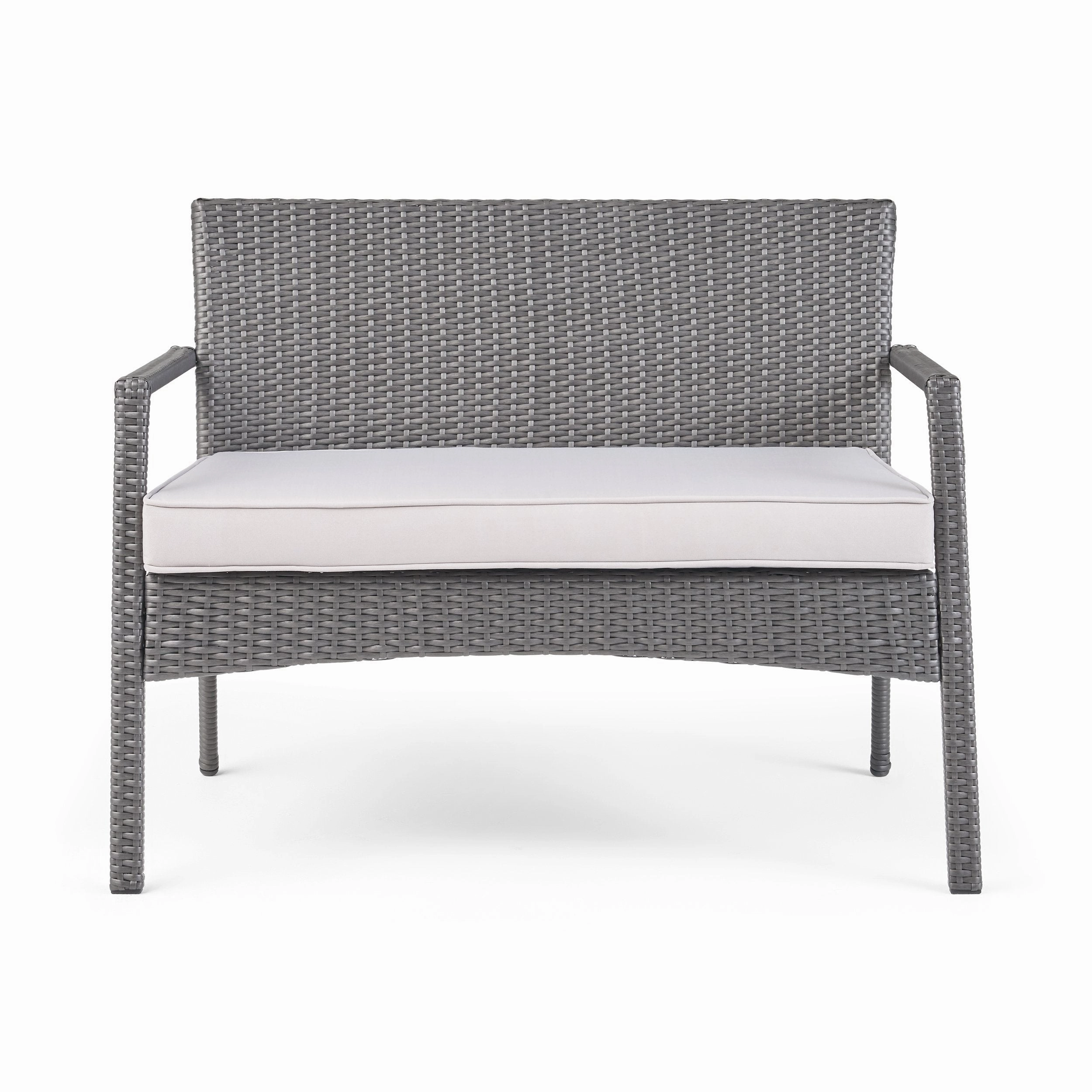 Outdoor 8 Seater Wicker Chat Set with Cushions - NH209903
