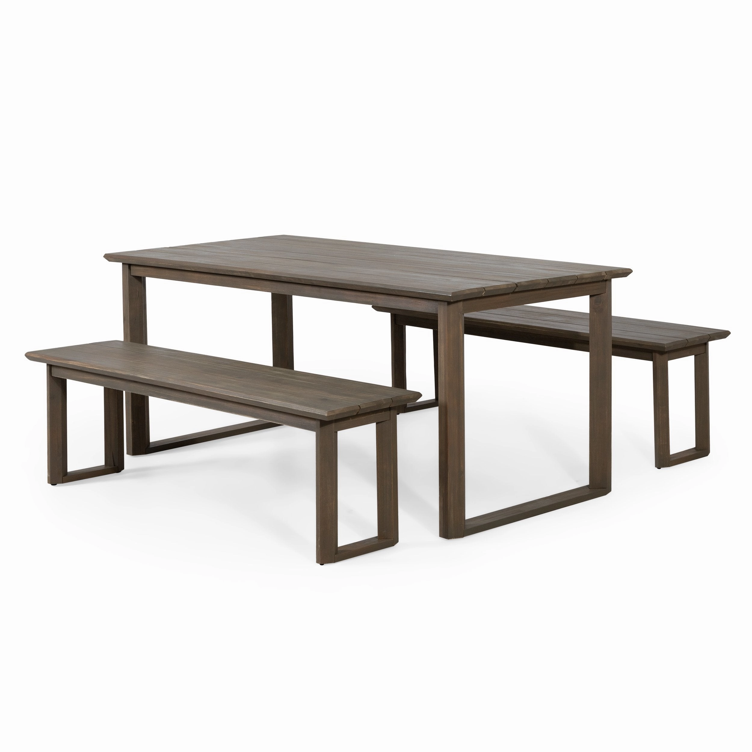 Outdoor Acacia Wood 3 Piece Picnic Set - NH106513 outdoor lounge chair, patio sofa