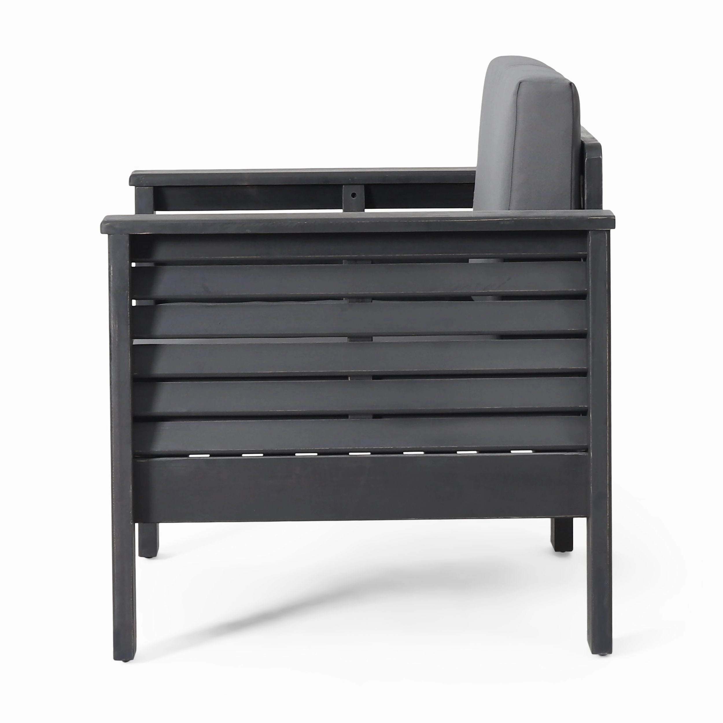 Outdoor Acacia Wood 4 Seater Chat Set with Cushions - NH150413
